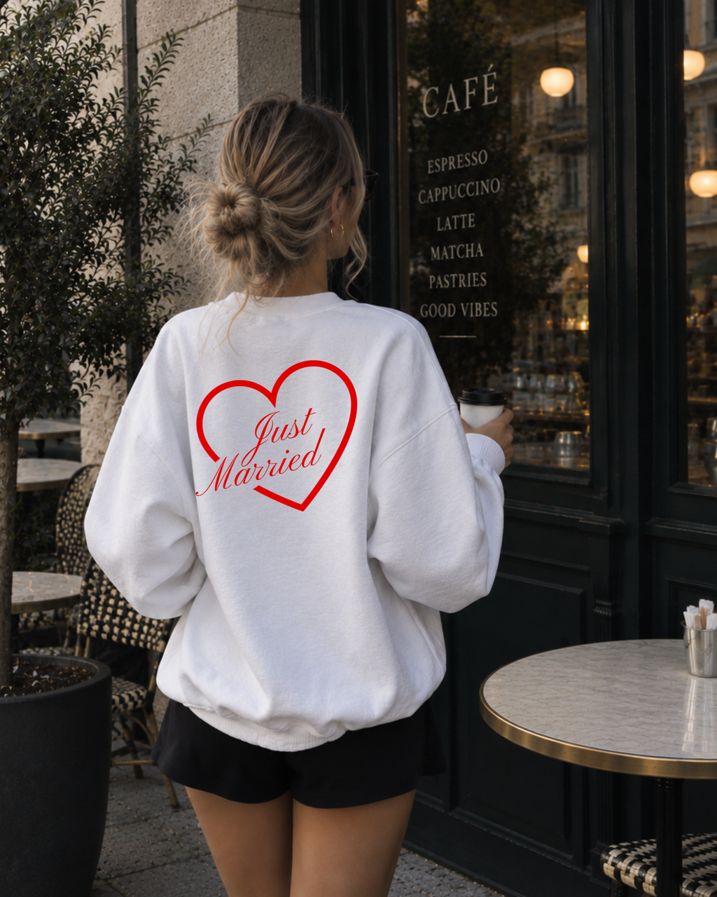 Just Married sweatshirt