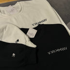 Couple sweatshirt with Roman date