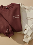 Couple sweatshirt s koordinatama