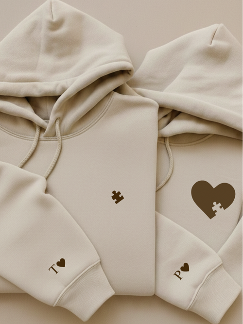 Couple hoodie Puzzle Piece