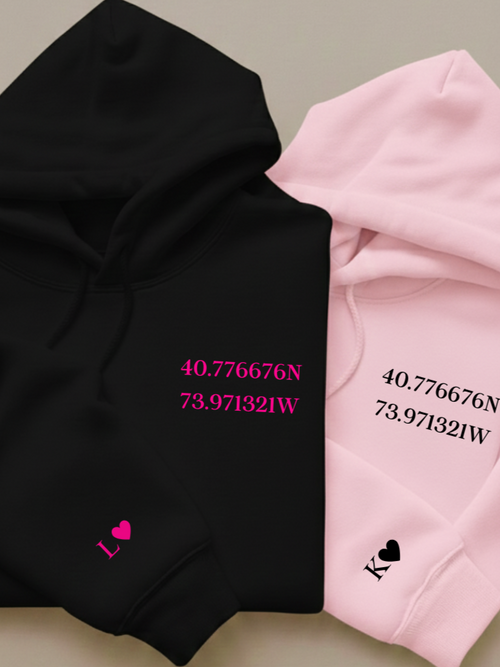 Couple hoodie s koordinatama