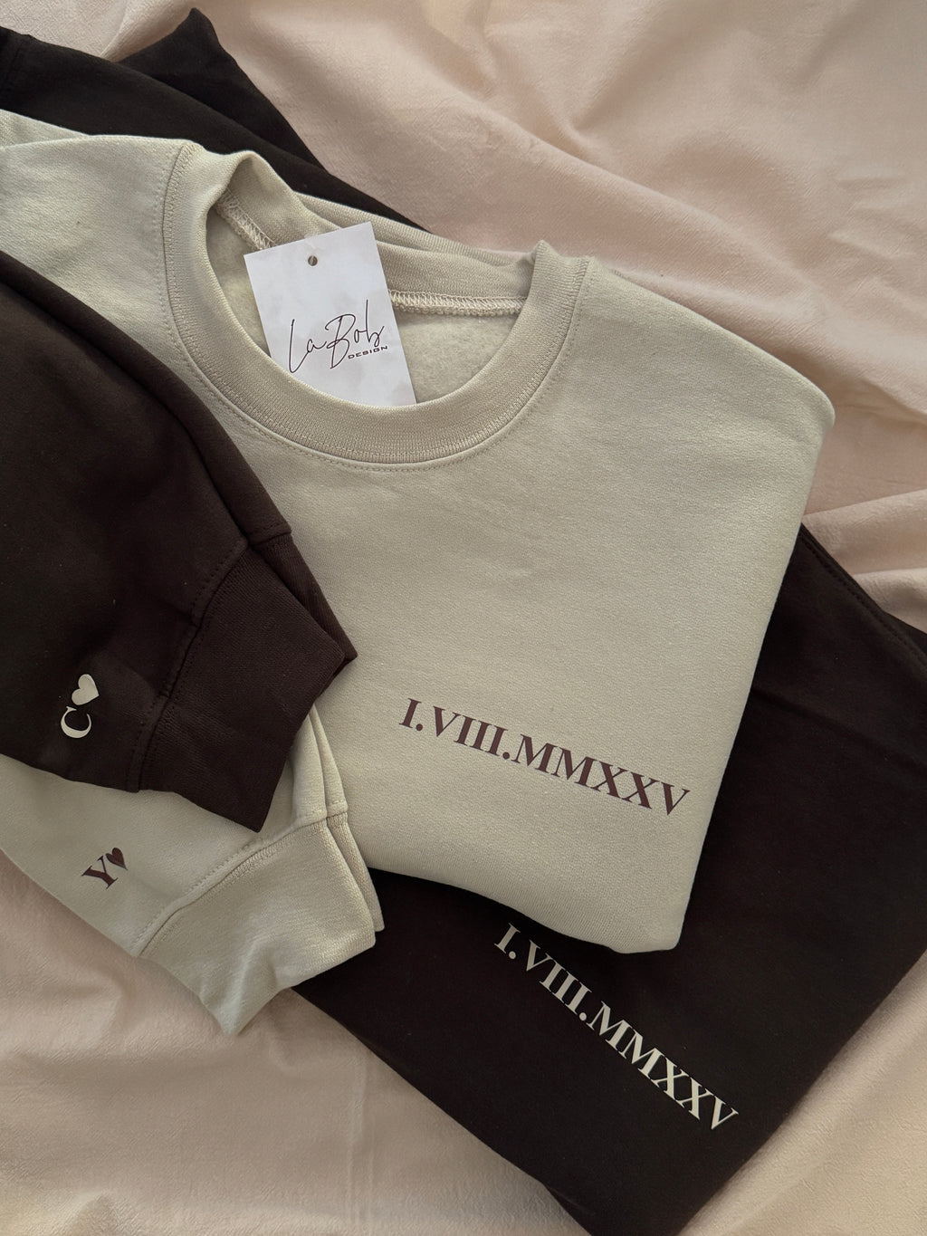 Couple sweatshirt s rimskim datumom