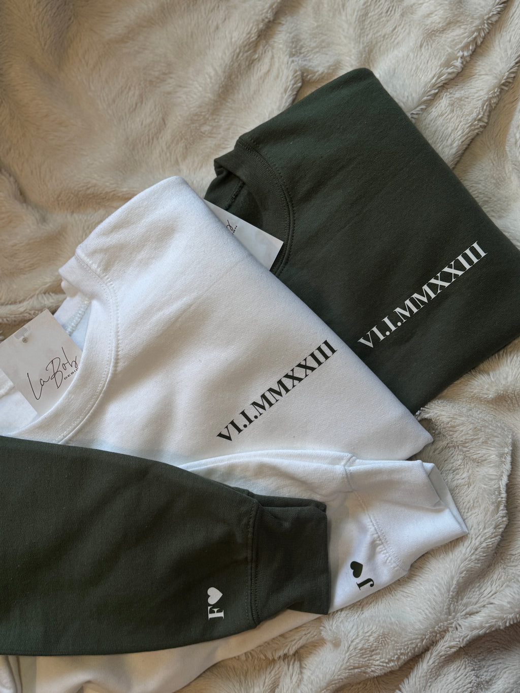 Couple sweatshirt s rimskim datumom